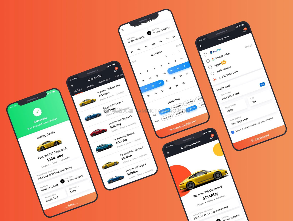 26屏二手汽车在线销售交易应用程序APP界面设计UI套件素材 Vola Cars Premium iOS App UI Kit Sketch_img_2