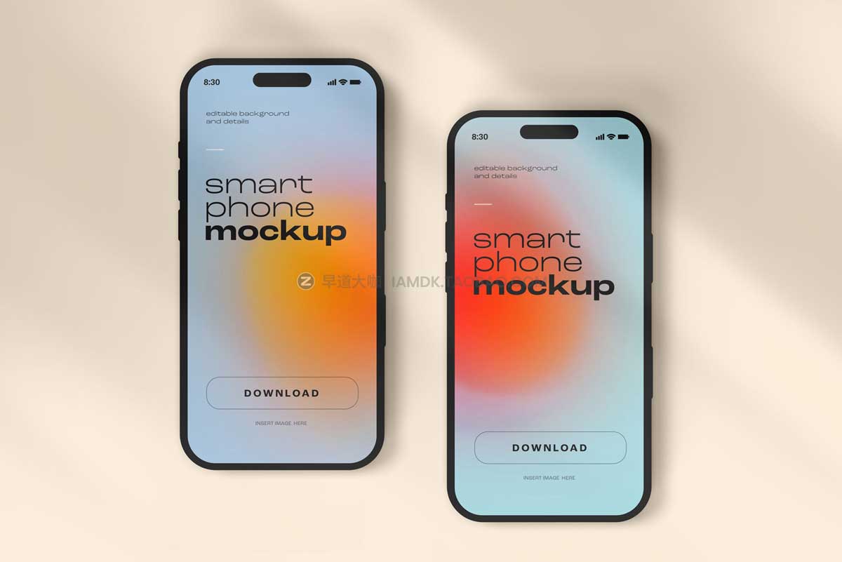 18款逼真苹果iPhone 14手机屏幕演示ps智能贴图样机模板 iPhone 14 Mockup_img_2