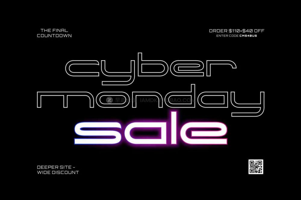 未来科幻工业风几何杂志海报标题徽标logo设计无衬线英文字体 Sagist Modern Display Fonts_img_2