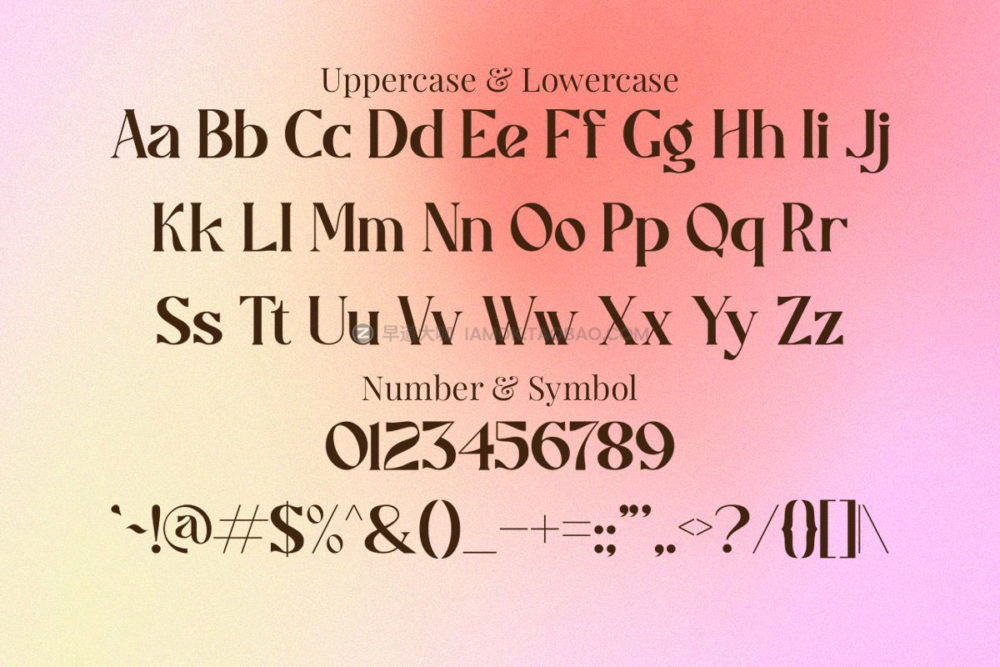 复古优雅杂志排版品牌logo电影标题设计衬线英文字体安装包 Caustics Font Family_img_2