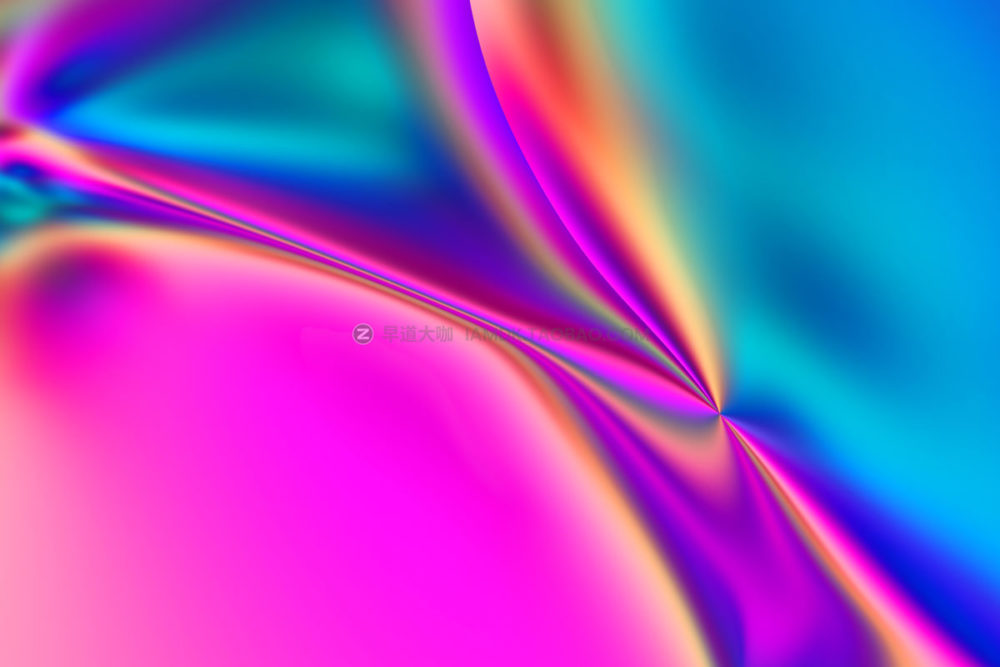 10张全息渐变多彩抽象液体背景图片设计素材 Iridescent Liquid Gradient Backgrounds_img_2