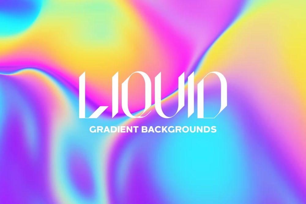 10张全息渐变多彩抽象液体背景图片设计素材 Iridescent Liquid Gradient Backgrounds_img_2