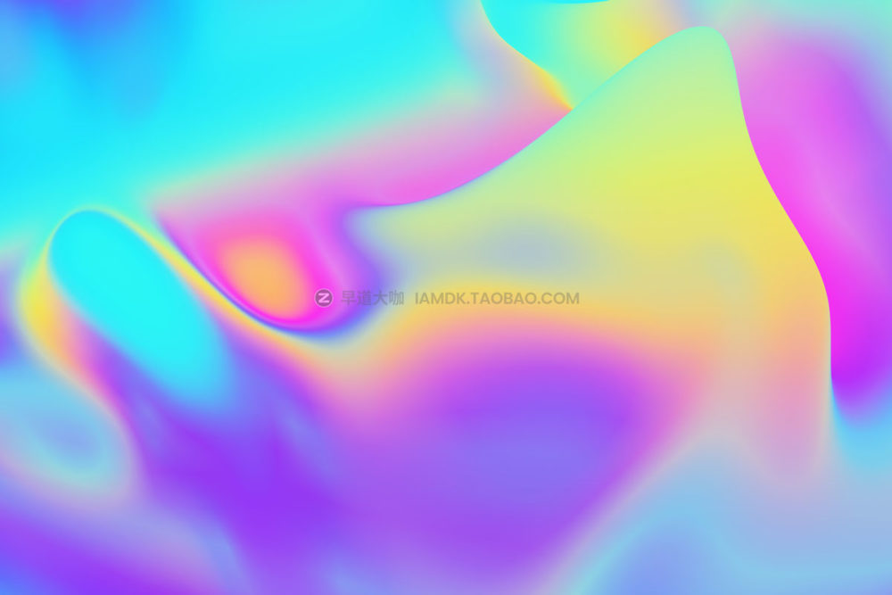 10张全息渐变多彩抽象液体背景图片设计素材 Iridescent Liquid Gradient Backgrounds_img_2