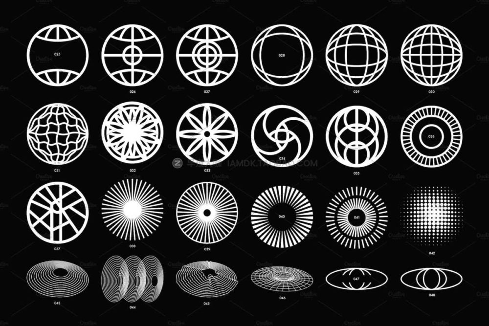 120个未来机能人工智能抽象图形图标logo矢量设计素材 ABSTRACT VECTOR SHAPES ICON_img_2