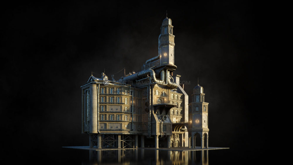 柴油朋克机械工业建筑物品3D模型C4D/MAX/FBX/OBJ/Maya/Blender等 KitBash3D - DieselPunk_img_2