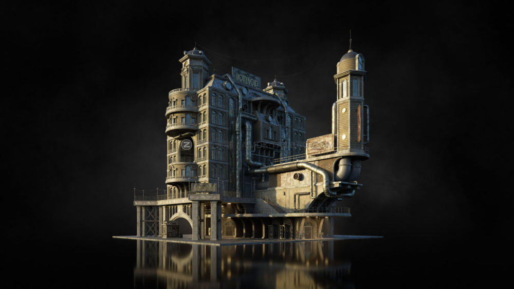 柴油朋克机械工业建筑物品3D模型C4D/MAX/FBX/OBJ/Maya/Blender等 KitBash3D - DieselPunk_img_2