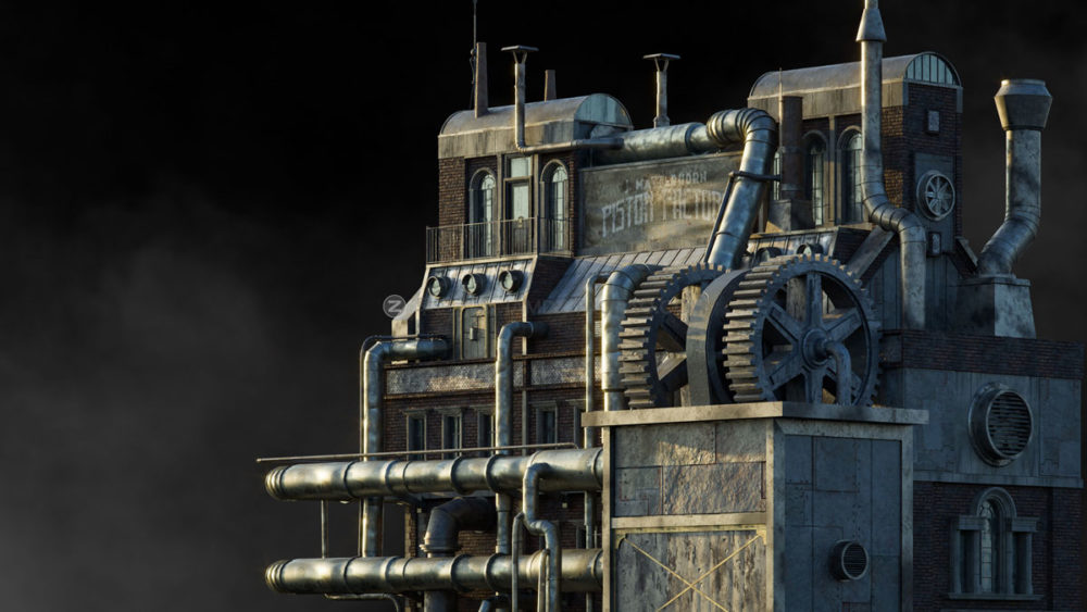 柴油朋克机械工业建筑物品3D模型C4D/MAX/FBX/OBJ/Maya/Blender等 KitBash3D - DieselPunk_img_2