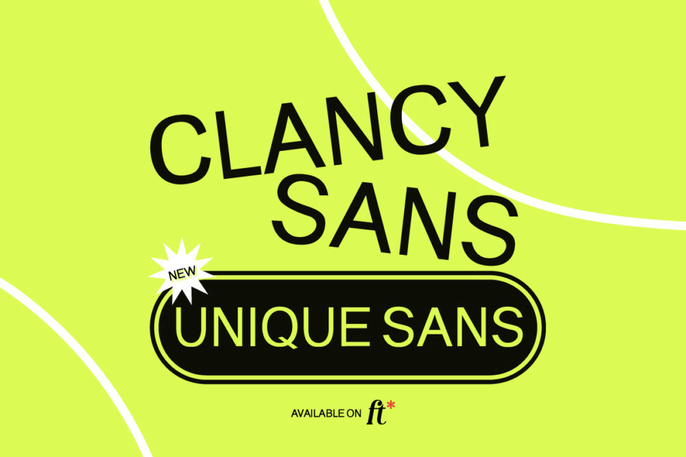 现代独特几何学杂志海报排版标题logo包装设计无衬线英文字体 Clancy Font_img_2