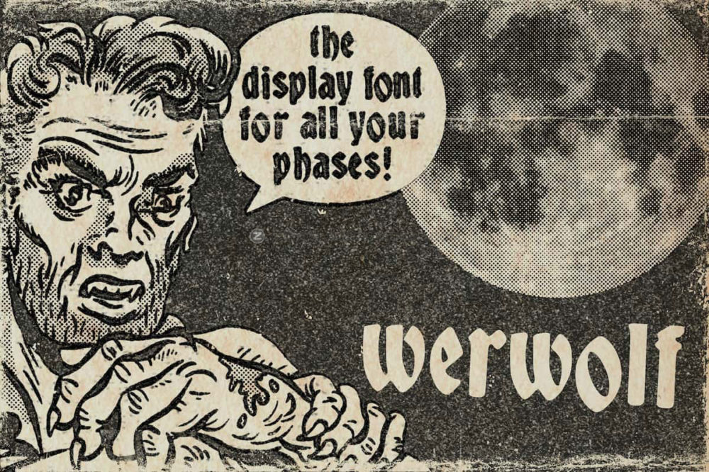 潮流复古漫画动漫风手写手绘英文字体安装包 Vintage Comic Font Pack_img_2