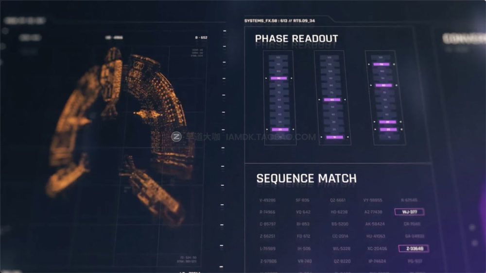 AE模板 160+科技感HUD操作界面UI复杂元素动画 HID: Quantum_img_2