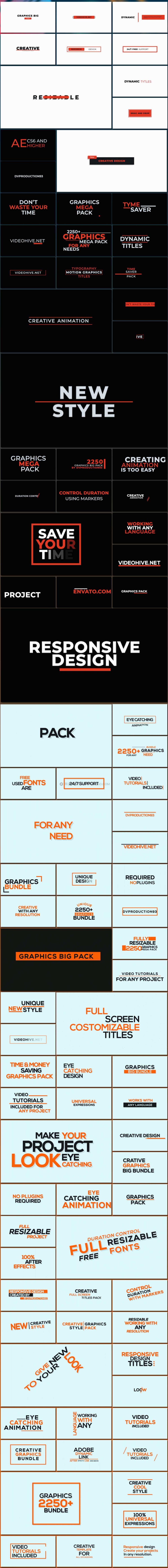AE模板 2250+组动态标题视频海报排版社交媒体视频转场过渡模板合集 Videohive - Graphics Pack & Logo Reveal Pack_img_2