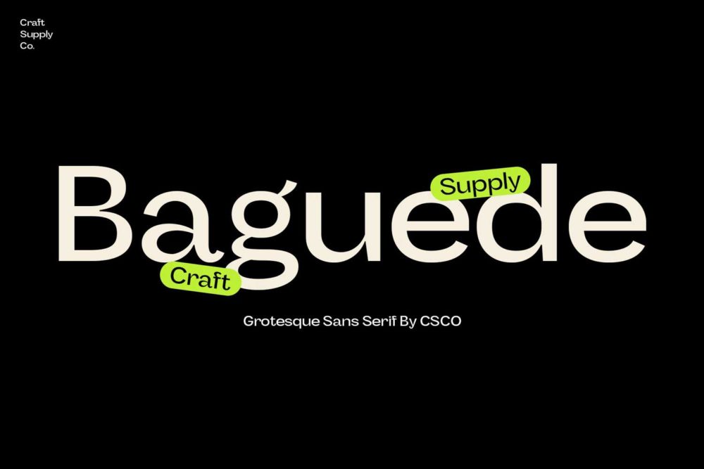 现代复古怪诞酸性海报包装标题品牌设计英文字体安装包 Baguede - Grotesque Sans Serif_img_2