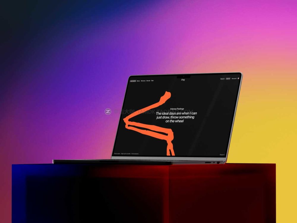 14个高级苹果MacBook Pro 14屏幕演示样机figma模板源文件 MacBook Pro 14 Mockups Vol.01_img_2