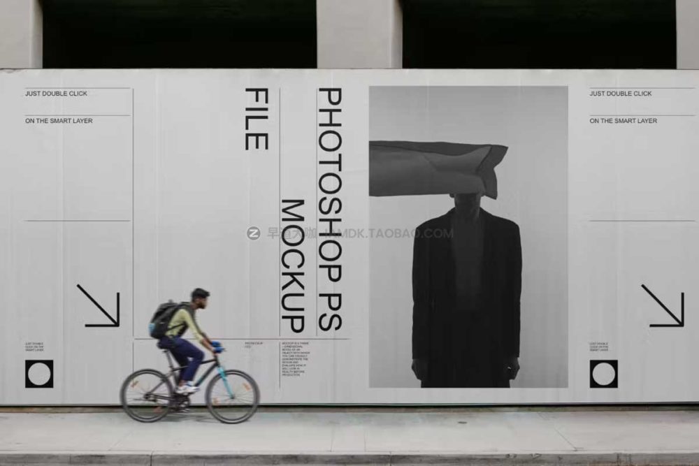 5款简约城市街头广告牌海报画面设计效果展示贴图psd样机 Poster and Billboard Mockup Set_img_2