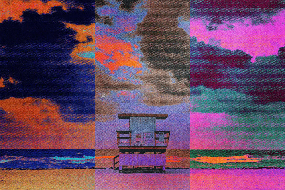 复古做旧半调酸性摇滚风照片处理特效ps样机模板源文件 Neon Cotton Photo Effect_img_2