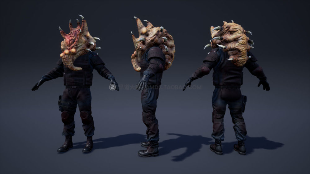 UE模型 恐怖游戏角色生物怪物3d模型设计素材 Unreal Engine - Humanoids Creatures Pack_img_2