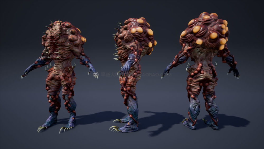 UE模型 恐怖游戏角色生物怪物3d模型设计素材 Unreal Engine - Humanoids Creatures Pack_img_2