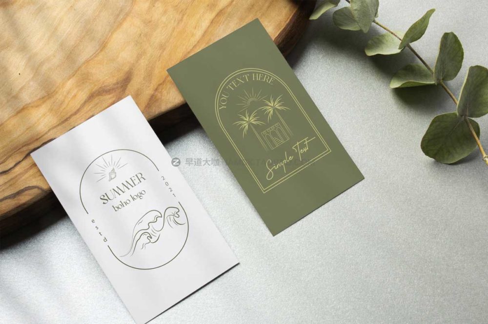 优雅波西米亚风徽标标志logo设计ai矢量源文件 Boho Summer Logo_img_2