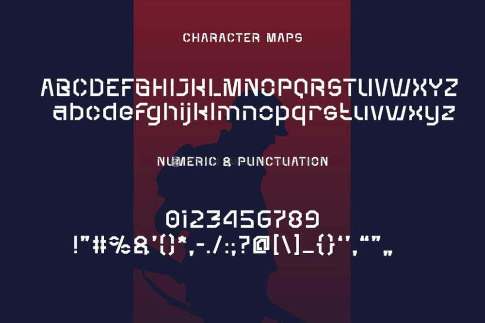 未来科幻机能科技军事杂志海报标题logo设计斜角无衬线英文字体包 KRYPTON - military technology display font_img_2