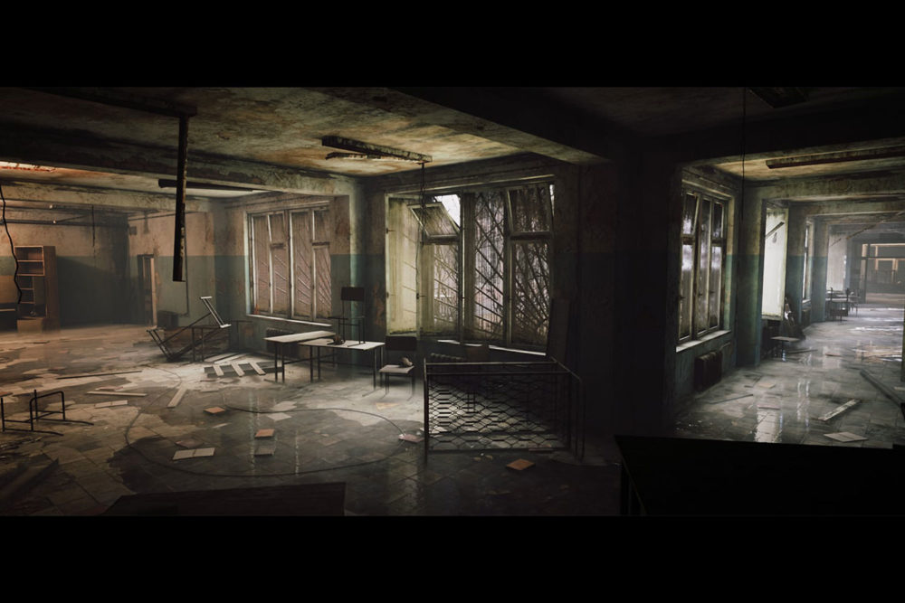 UE模型 苏联时期废弃的教室楼道宿舍3d设计素材 Unreal Engine - Abandoned Russian Building_img_2