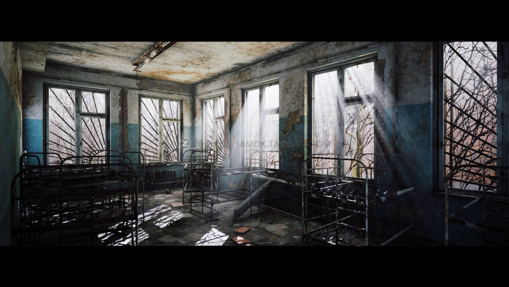 UE模型 苏联时期废弃的教室楼道宿舍3d设计素材 Unreal Engine - Abandoned Russian Building_img_2