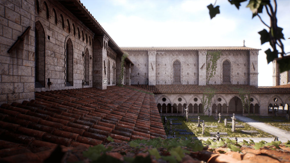 UE模型 中世纪欧洲模块化罗马式教堂庄园建筑3d设计素材 Unreal Engine - Medieval Modular Church_img_2