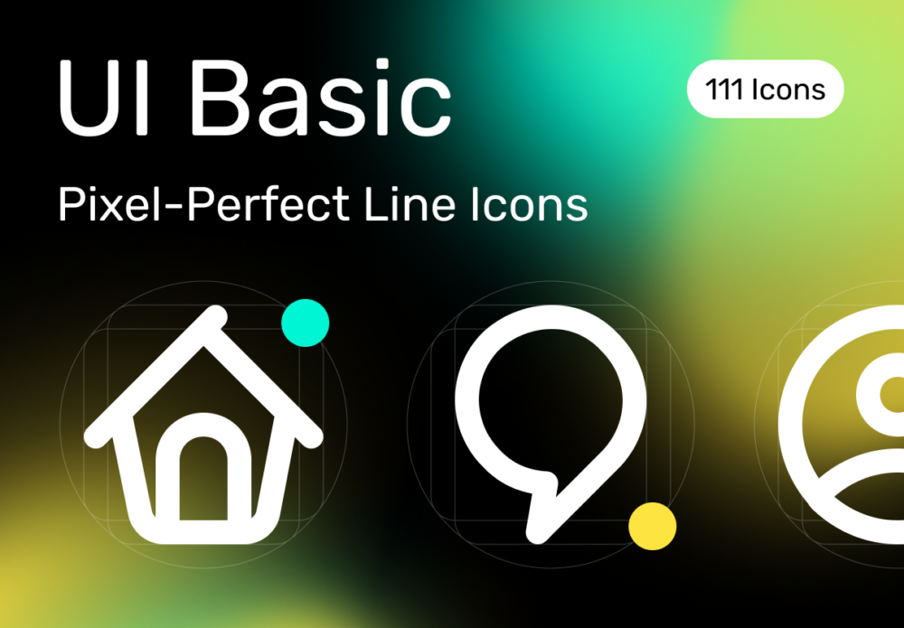 100个时尚app网站web界面设计矢量线稿图标icons设计素材 UI Basic V1.0 — Pixel-Perfect Line Icons_img_2