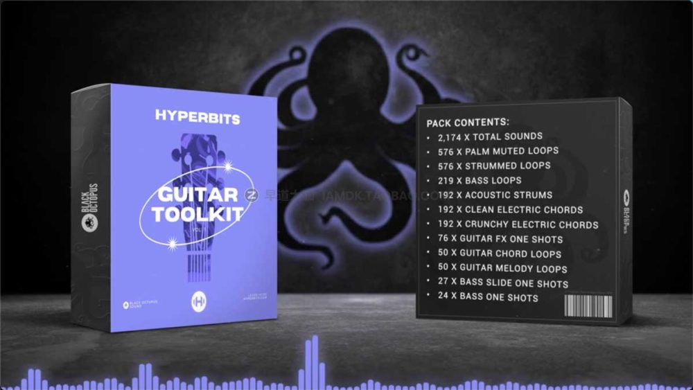 2174款吉他贝司音效声音音频设计素材包 Black Octopus Sound - Hyperbits Ultimate Guitar Toolkit_img_2