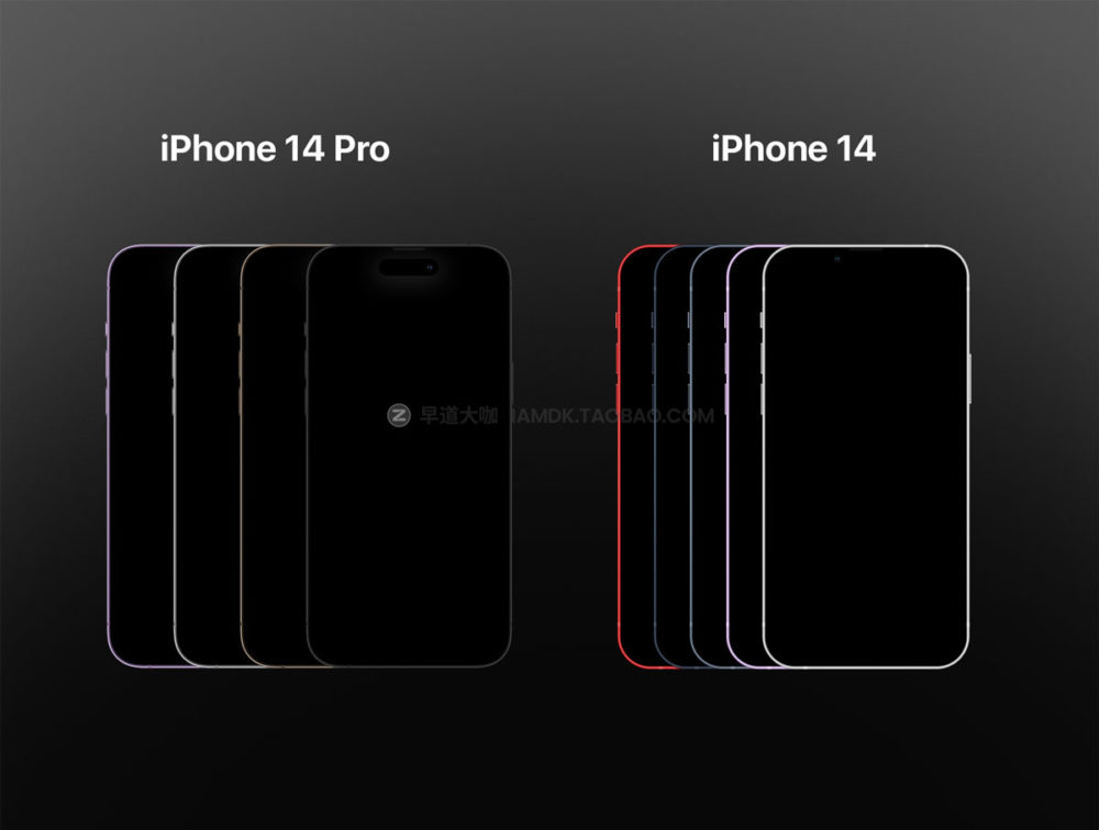 两款手持全息苹果iPhone 14 Pro&iPhone 14手机屏幕演示样机 iPhone 14 Pro _ iPhone 14 - 2 Hands Mockups_img_2