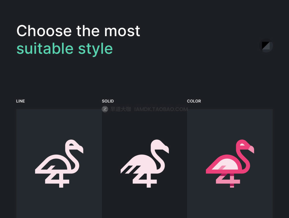 135个极简动物手绘矢量线稿图标icons设计素材包 Animal Icons_img_2