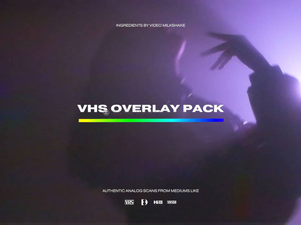 15款复古信号故障VHS效果纹理叠加4k视频设计素材 VHS Glitches and Textures Overlay Pack_img_2