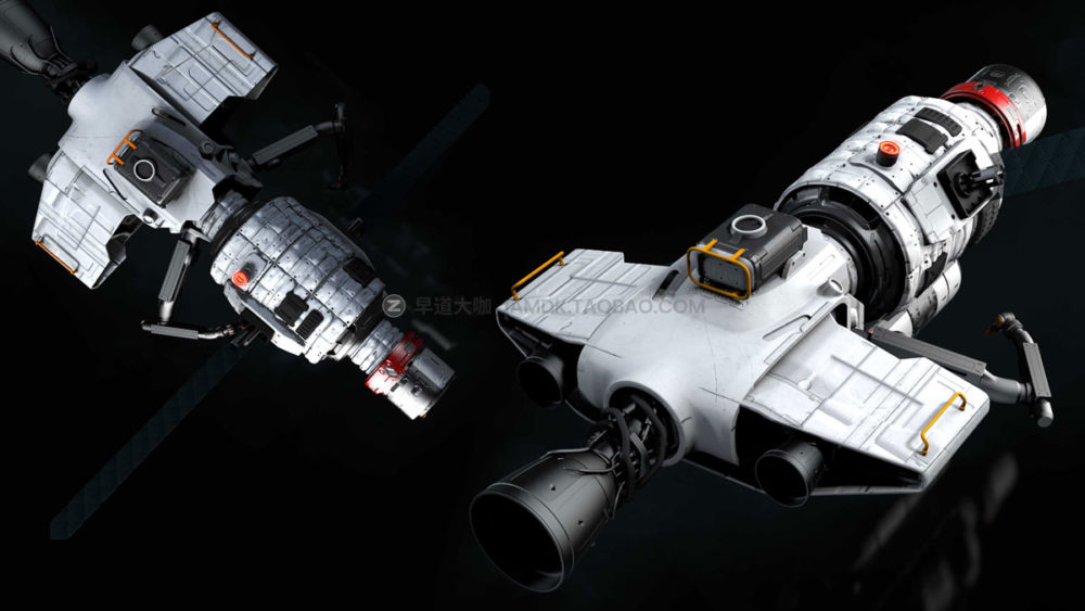 未来科幻航天宇宙飞船飞行器3D模型MAX/OBJ/FBX格式 Kitbash3D – Veh Spaceships_img_2