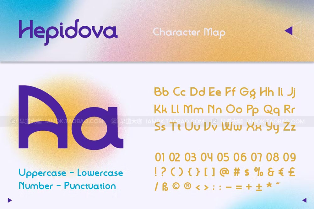 现代时尚杂志海报标题设计无衬线英文字体 Hepidova Font_img_2