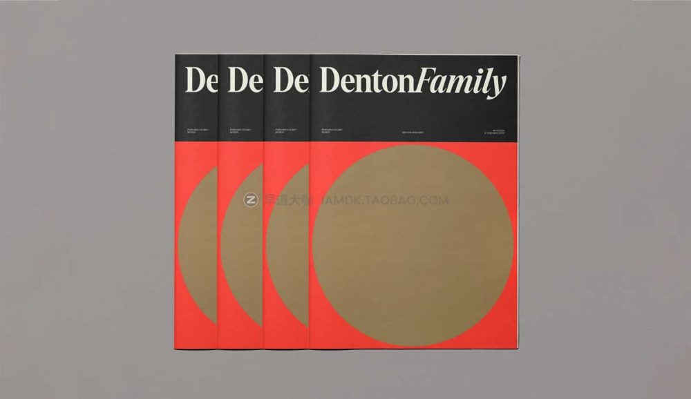 70年代复古杂志封面排版标题徽标设计衬线英文字体包 Denton Serif Superfamily_img_2