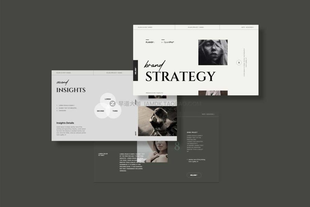 28页创意品牌策划业务分析演示文稿ppt设计模板素材 Brand Strategy Template_img_2