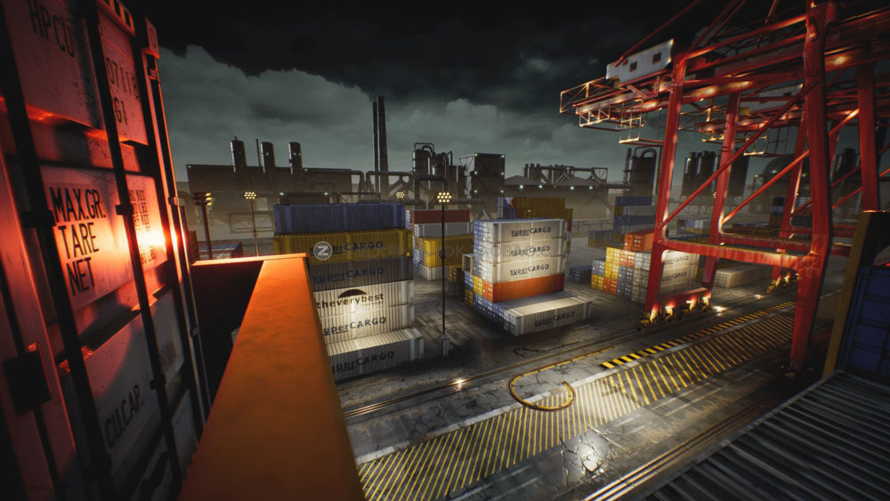 UE模型 高品质海港港口码头集装箱3d设计素材 Unreal Engine – Container Yard Environment Set_img_2