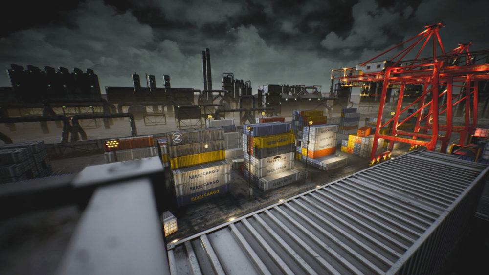 UE模型 高品质海港港口码头集装箱3d设计素材 Unreal Engine – Container Yard Environment Set_img_2