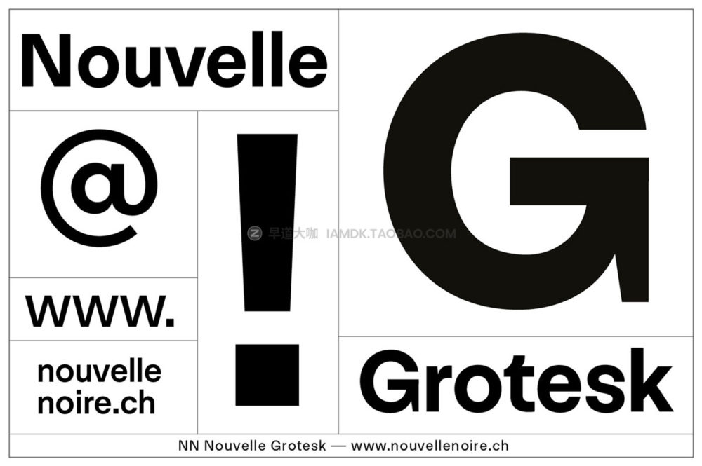 50年代复古瑞士风怪诞杂志海报排版标题设计无衬线英文字体包 NN Nouvelle Grotesk Typefamily_img_2