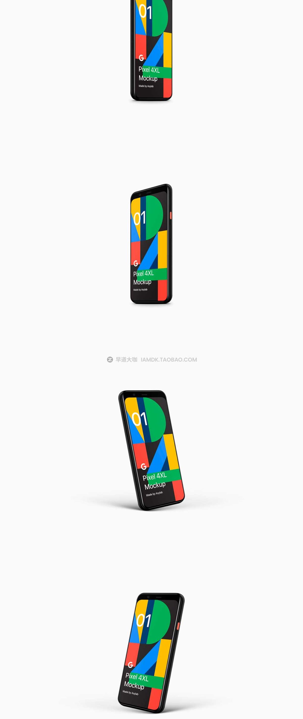 20款高质量APP界面设计谷歌Google Pixel 4手机屏幕演示PSD样机模板 Google Pixel 4 - 20 Mockups Scenes_img_2