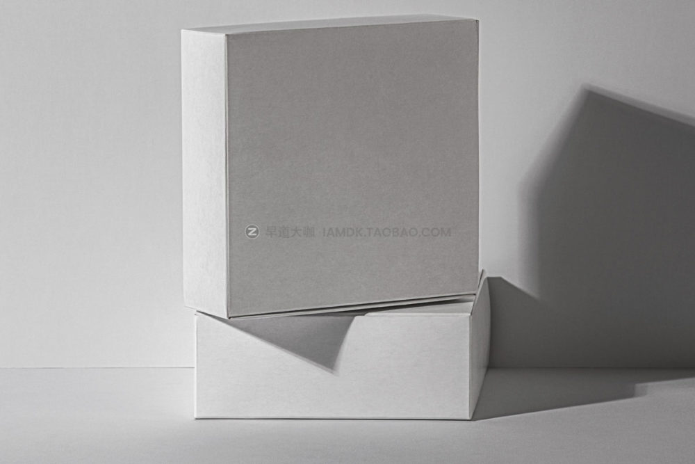 方形产品品牌包装纸盒外观贴图设计展示psd样机模板 Square Boxes Packaging Psd Mockup Set_img_2