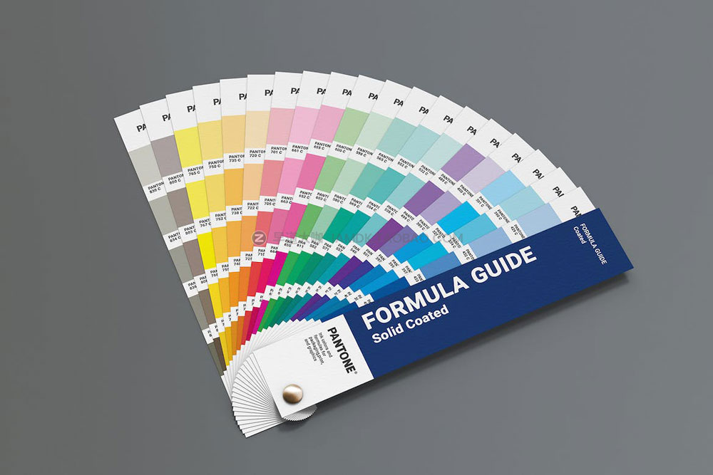 时尚Pantone潘通色卡色谱专色配色指南册子设计ps贴图样机模板 Pantone Book Mockup_img_2