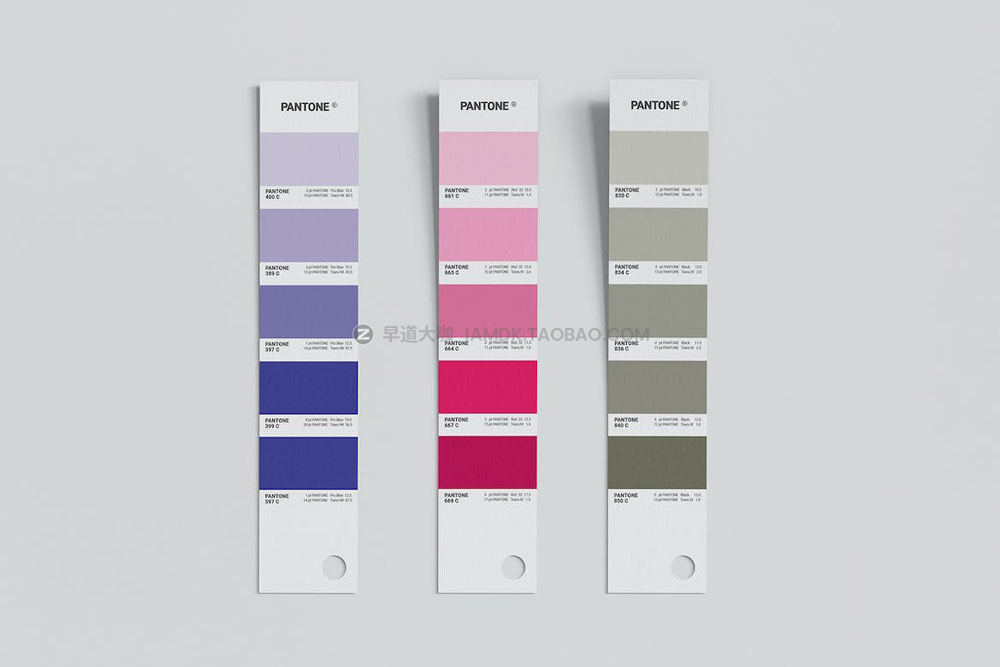 时尚Pantone潘通色卡色谱专色配色指南册子设计ps贴图样机模板 Pantone Book Mockup_img_2