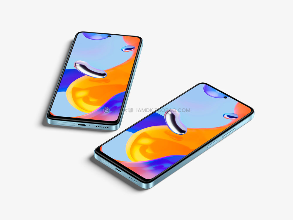 时尚app界面设计红米手机note 11 pro屏幕演示样机模板 Redmi Note 11 Pro Mockups_img_2