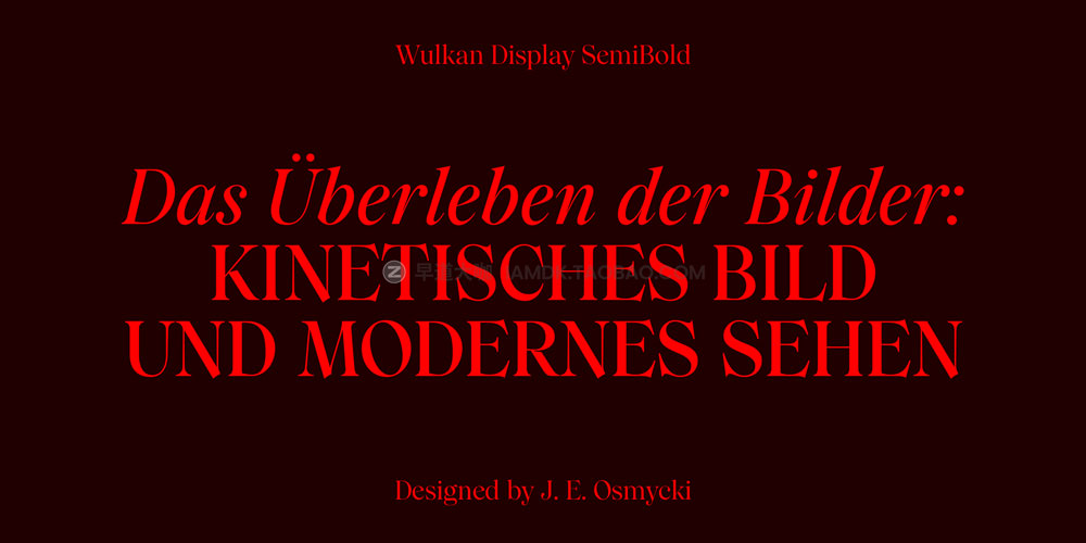 现代优雅尖锐海报标题logo设计衬线英文字体安装包 Wulkan Display 2.0 Font Family_img_2