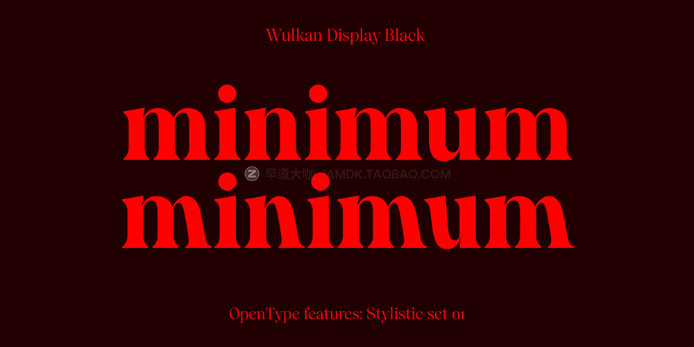 现代优雅尖锐海报标题logo设计衬线英文字体安装包 Wulkan Display 2.0 Font Family_img_2