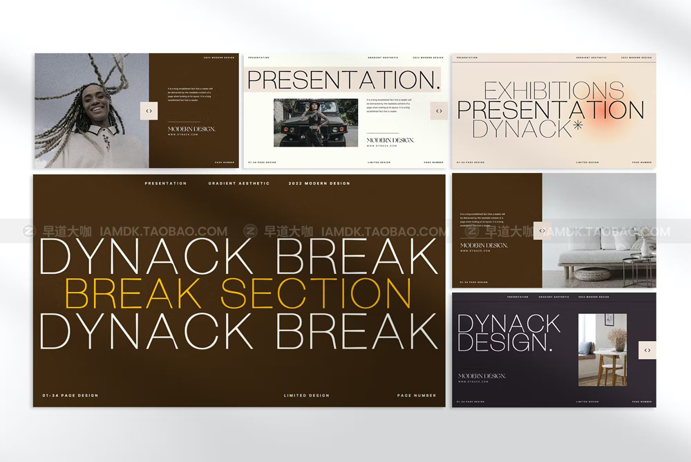 现代简约企业营销策划图文排版设计Keynote+ppt模版 Dynack - Keynote+ppt Presentation Template_img_2