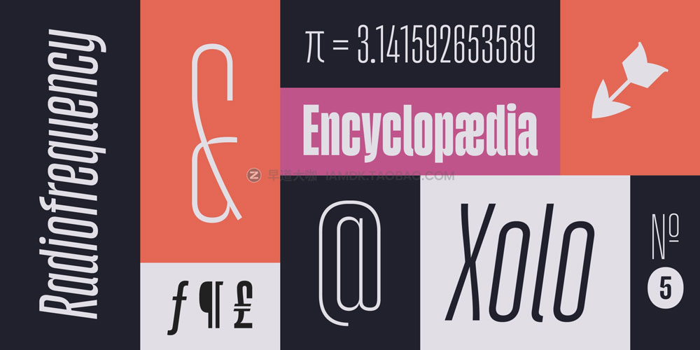 独特怪诞酸性逆反差杂志封面标题logo设计无衬线英文字体家族 Gazzetta Font Family_img_2