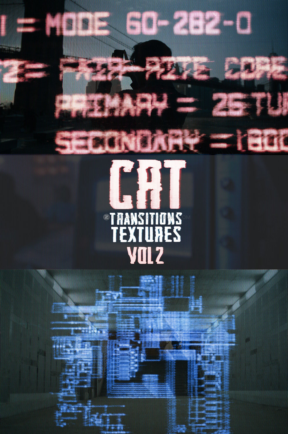 70多款复古故障信号损坏颗粒失真crt显示特效4k视频素材包 Master filmmaker – CRT Transitions + Texture Vol. 2_img_2