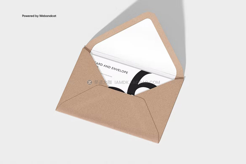 高级品牌logo设计信封明信片展示贴图psd样机模板 Envelope and Postcard Mockup Set_img_2