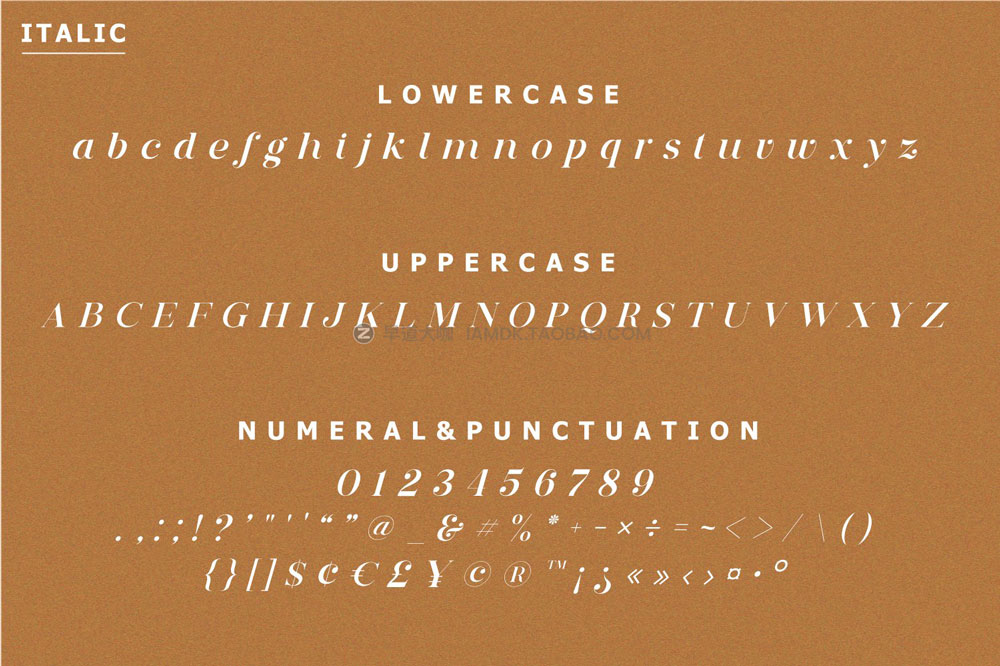 现代复古婚礼印刷品包装标题杂志排版logo设计衬线英文字体 Deroma Slab Font Family_img_2